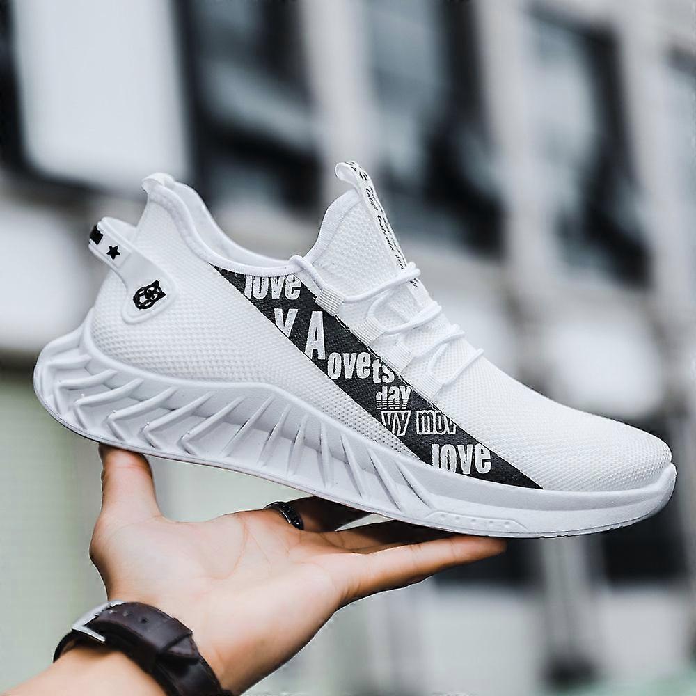 2022 nya sommar andas flygande vävda nätskor Koreanska herrsport fritid bekväm löparskor för män