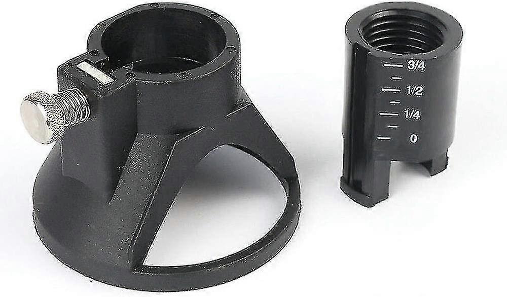 Rotary Multi-tool Cutting Guide Milling Cutter Attachment Set High Speed Steel Milling Bit (black) (1pcs)