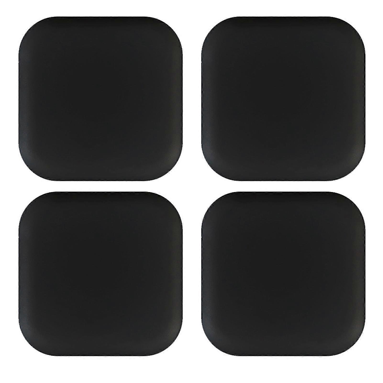 4pcs Shockproof Square Silicone Door Handle Bumpers Solid Color Self Adhesive Door Guard Stoppers For Home