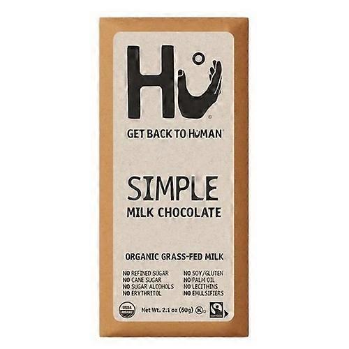 Hu Simple Milk Chocolate ,2.1 Oz(Case Of 6)