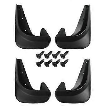 4Pcs Car Mud Flaps with Screws Universal Fit PVC Auto SUV RV Truck Front Rear Wheel Mud Splash Guard Fender Automotive