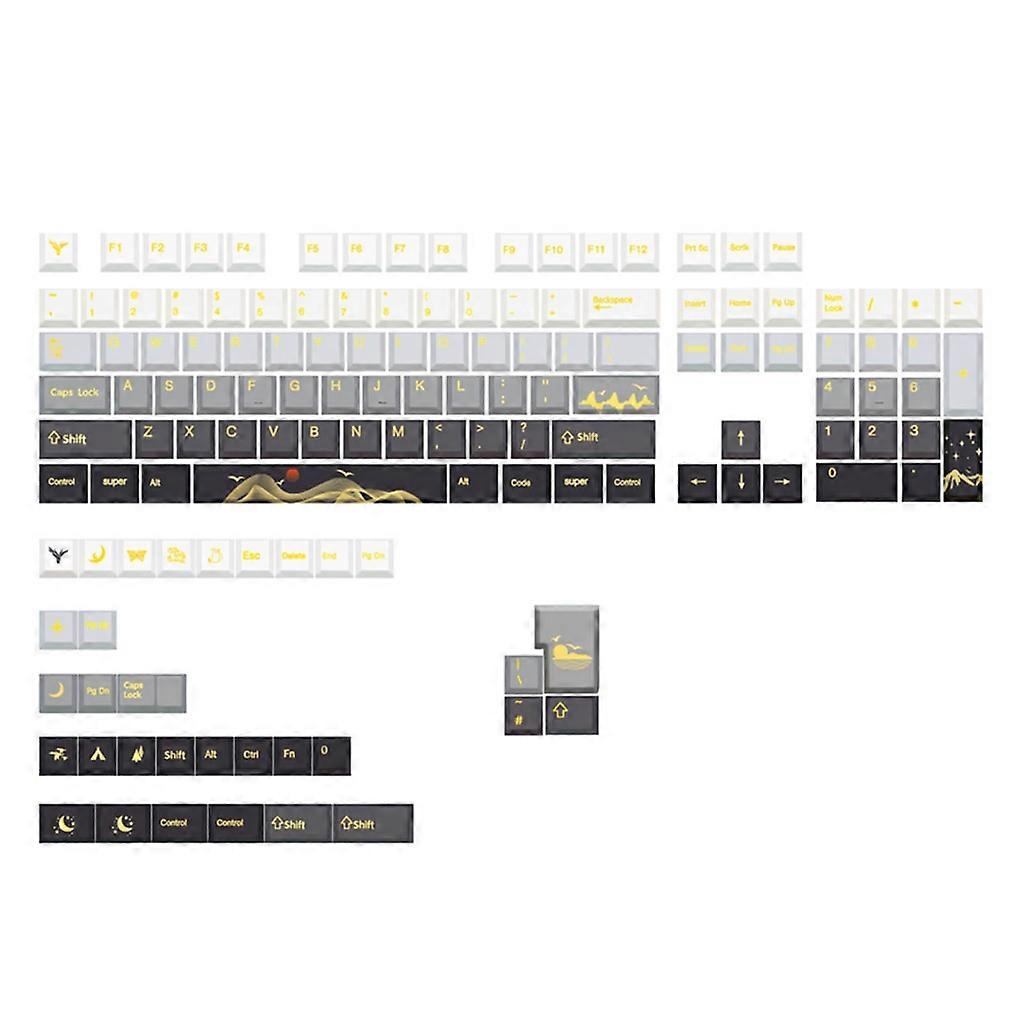 136 Keys Cherry-Profile Keycap PolarDay Keycaps Set Mechanical