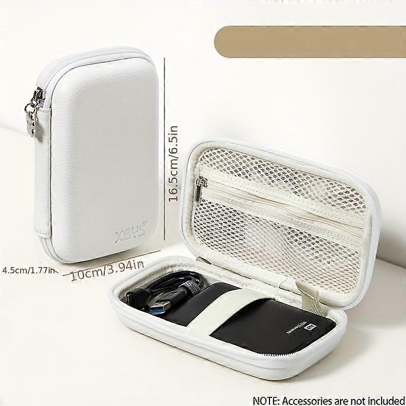 Hard Disk Storage Bag Hard Shell PU Surface Multifunctional Digital Storage Box