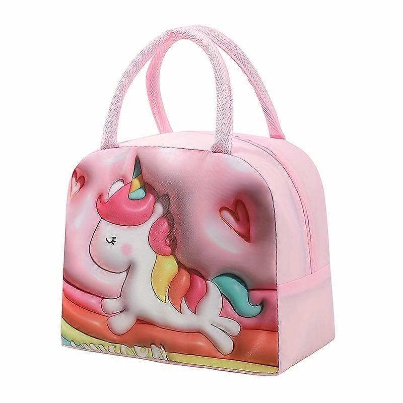 Adorable Kawaii 3D Pattern Lunch Bag - Insulated Cartoon Bento Tote - Stain & Fade-proof, Lightweight Design - The Perfect Gift Idea for Fun, Stylish