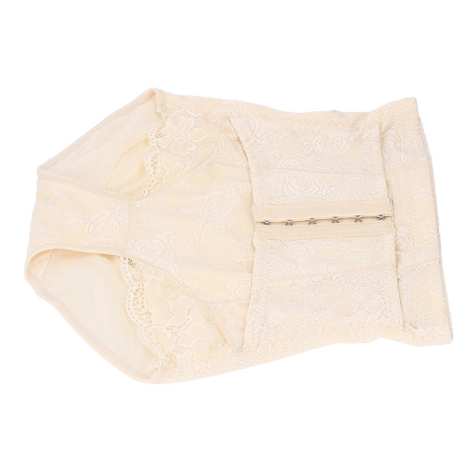 Postpartum Underwear C Section Panty Breathable Middle Waist 2 Layers for Maternity Women 3XL Skin Color