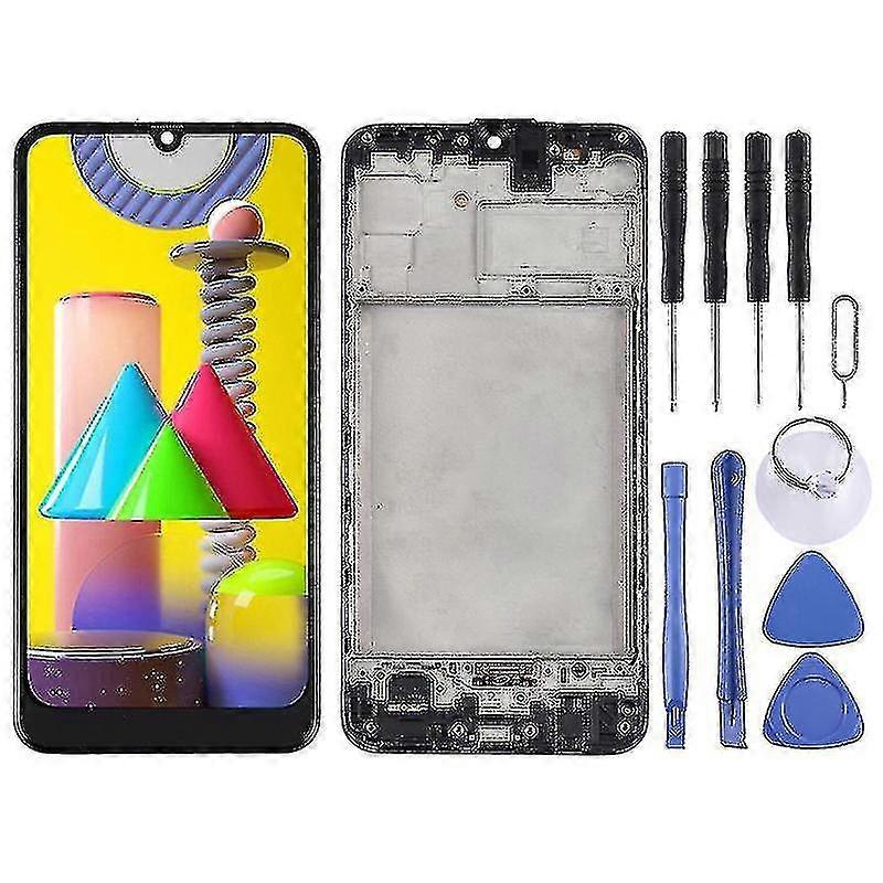 Tft Lcd Screen For Samsung Galaxy M31 / Galaxy M31 Prime Digitizer Full Assembly With Frame (black)