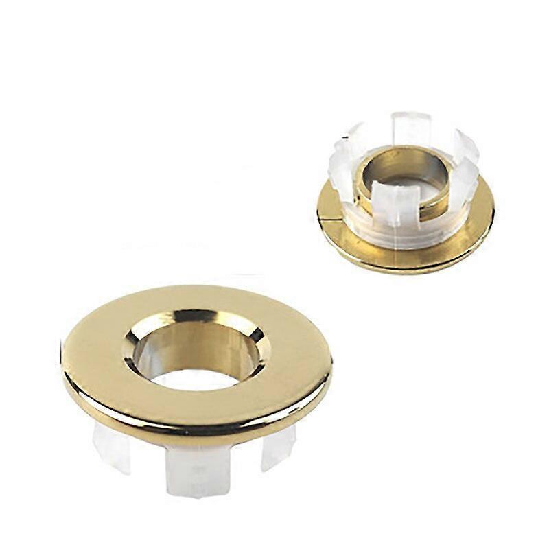 1PC Bathroom Basin Faucet Sink Overflow Cover Brass Six-foot Ring Insert Replacement Brass Sink Overflow Cover AccessoriesCraft Pipe Cleaners