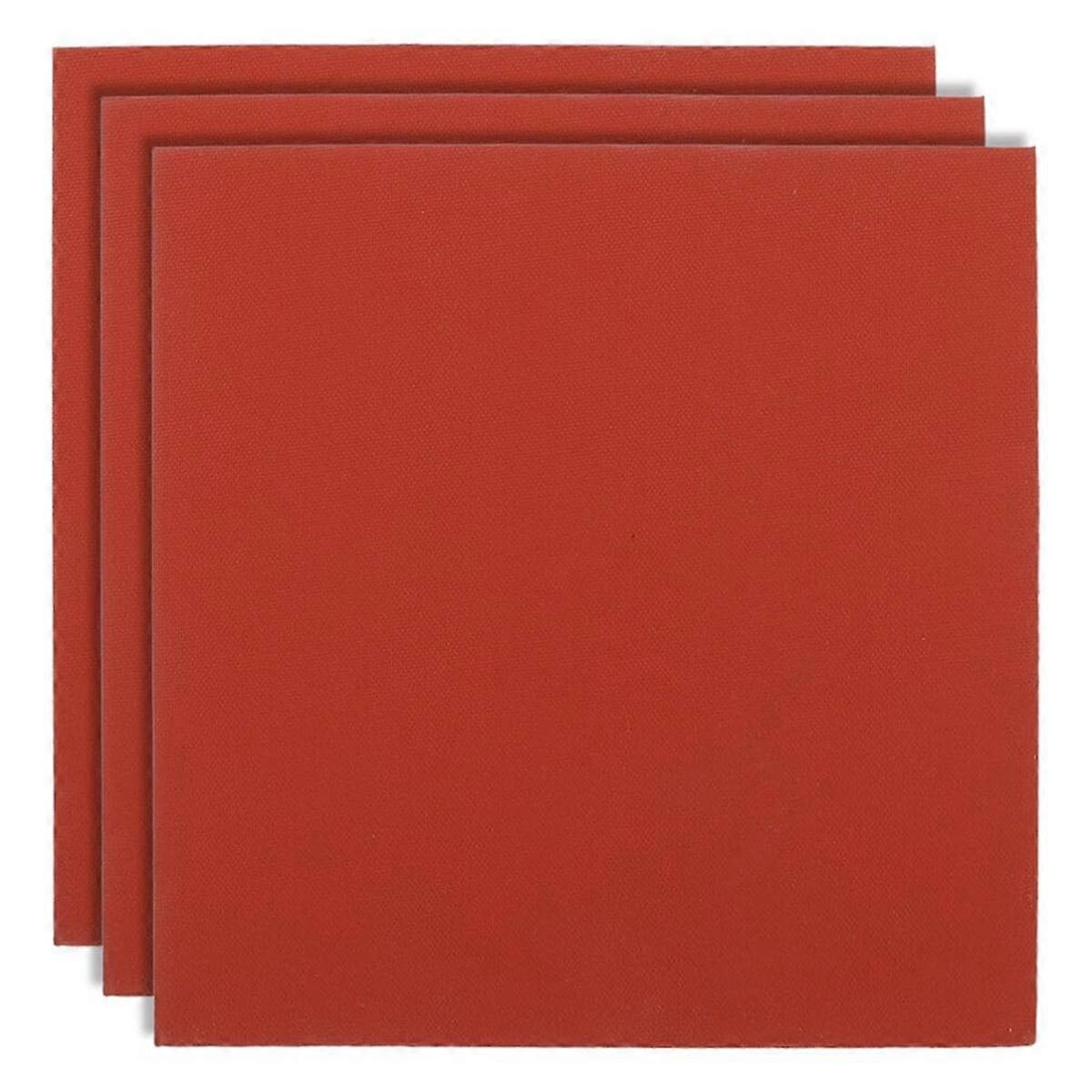 Silicone Heat Press Mat Pad, 3pcs 15x15cm Silicone Pad for Heat Press Machine Flat Heat Transfers Press Replacement Pad