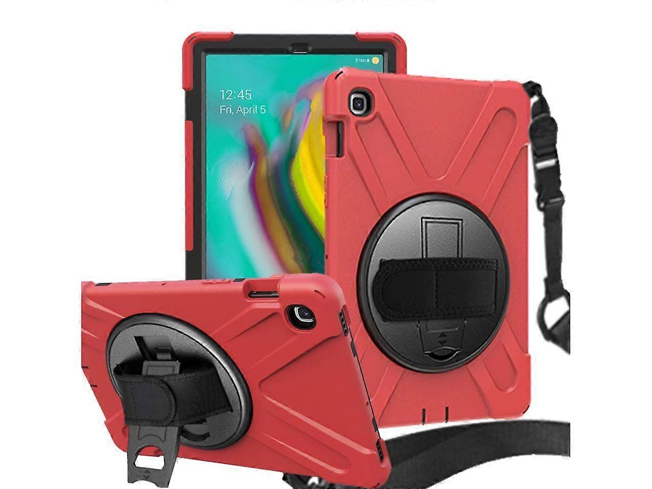 Samsung Galaxy Tab S5e 10.5 Inch 2019 SM-T720 T725 T727 Case Heavy Duty Shockproof Cover with Hand Strap Kickstand Shoulder Strap