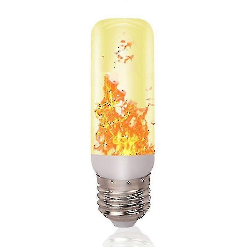 Led Flame Light Bulbs 4 Modes Fire Light Bulbs E27 Base Flame Bulb With Gravity Yellow- Aespa