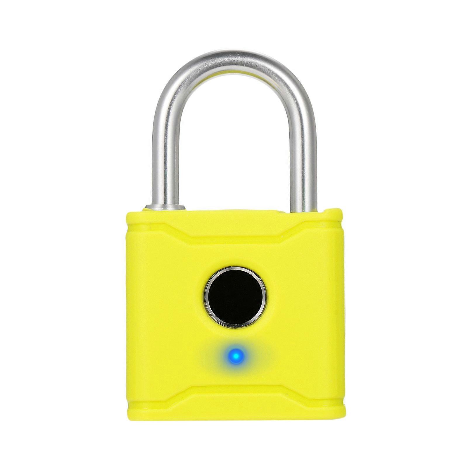 T1004D Smart BT Fingerprint Padlock Rechargeable Keyless 20 Fingerprints Emergency Unlocking Easy Operation IP65 Waterproof Anti-theft Security Padloc