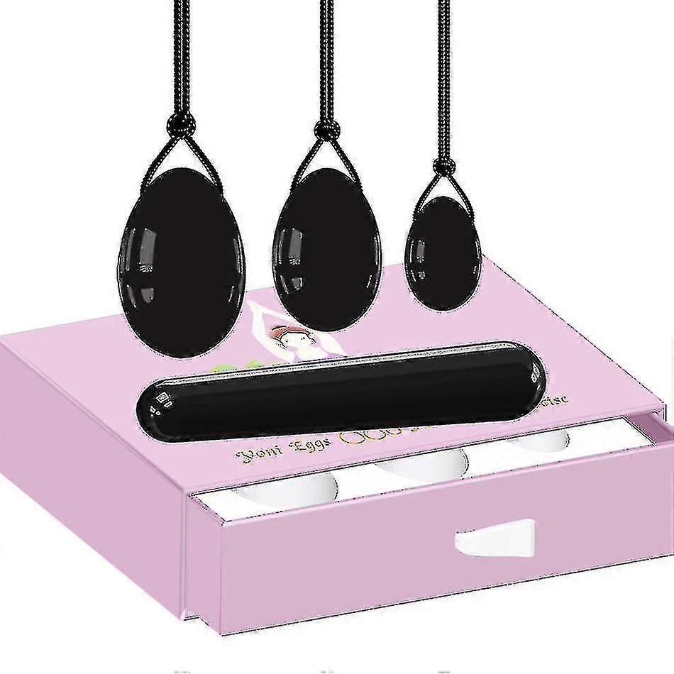 אובסידיאן יוני ביצה יוני שרביט להגדיר אבן טבעית אהבה ביצים קדח ביצה undrilled עבור קגל תרגיל מוצר היגיינה נשית