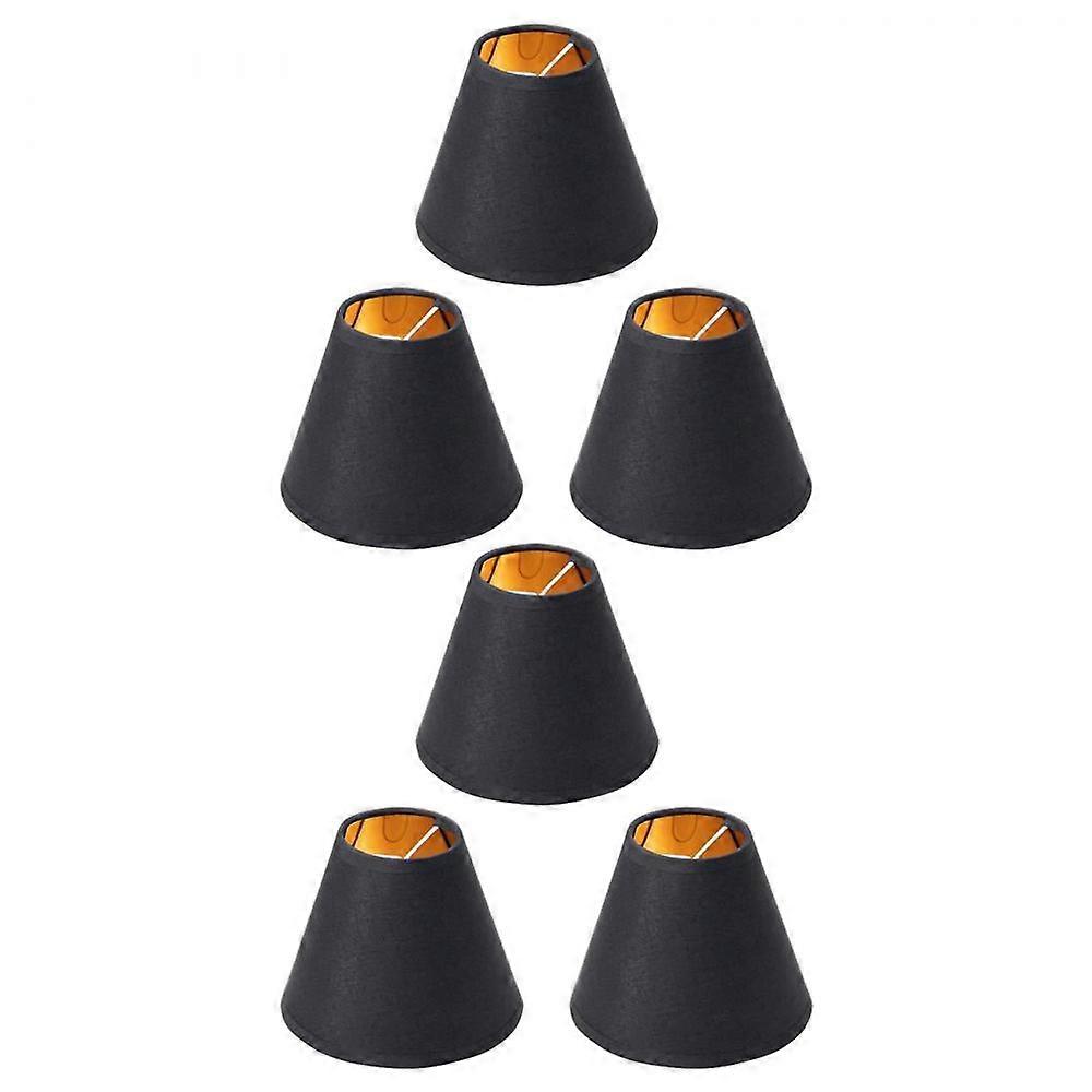 6x Small Lamp Shade Chandelier Shade Small Lamp Shade Clip For Candelabra Bulbs Table Chandelier Wa VUR