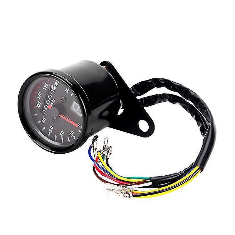 12v Universal Motorcycle Speedometer Tachometer With Led Backlight