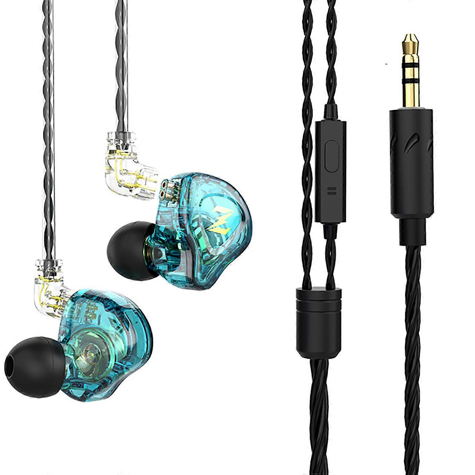nune zax kablede in-ear stereo øretelefoner gaming bas mikrofoner støjreducerende