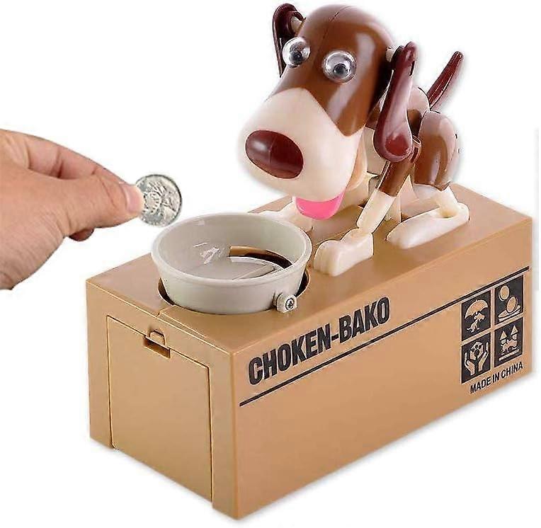 Κουτί χρημάτων Choken Bako, Κουτί χρημάτων νομισμάτων Πεινασμένο κουτάβι Τρώει σκύλος Τράπεζα χρημάτων Αστείο ιπτάμενο νόμισμα σκύλου