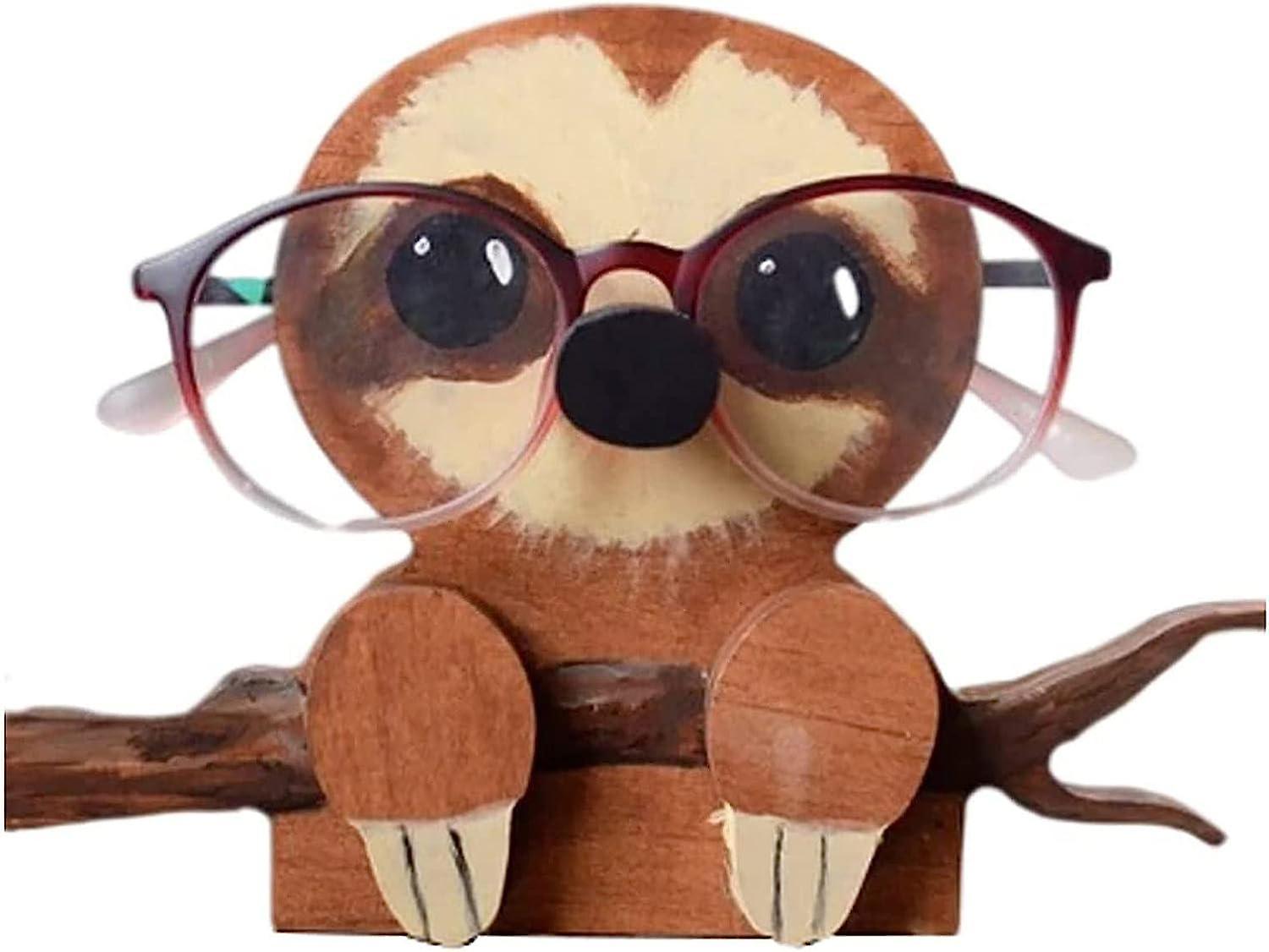 Animal Eyeglass Holder Cute Wooden Glasses Stand