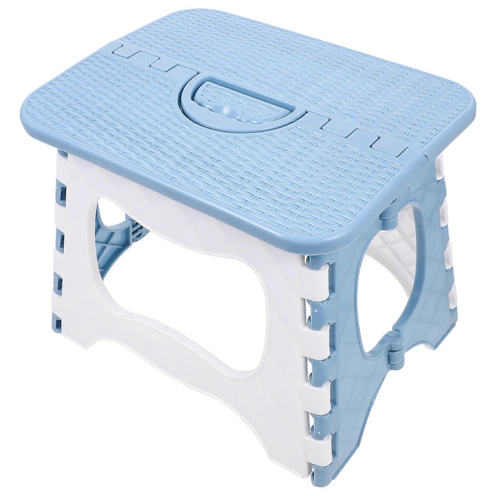 1Pc Folding Step Stool Plastic Foldable Stool Outdoor Portable Fishing Stool