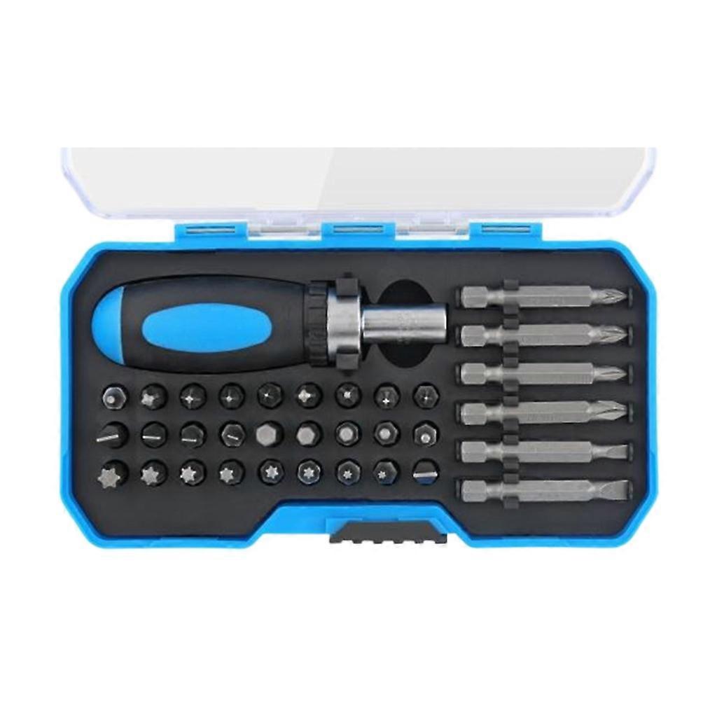 Portable Screwdriver Multi-bit Ratcheting Screwdriver Set with Storage Box