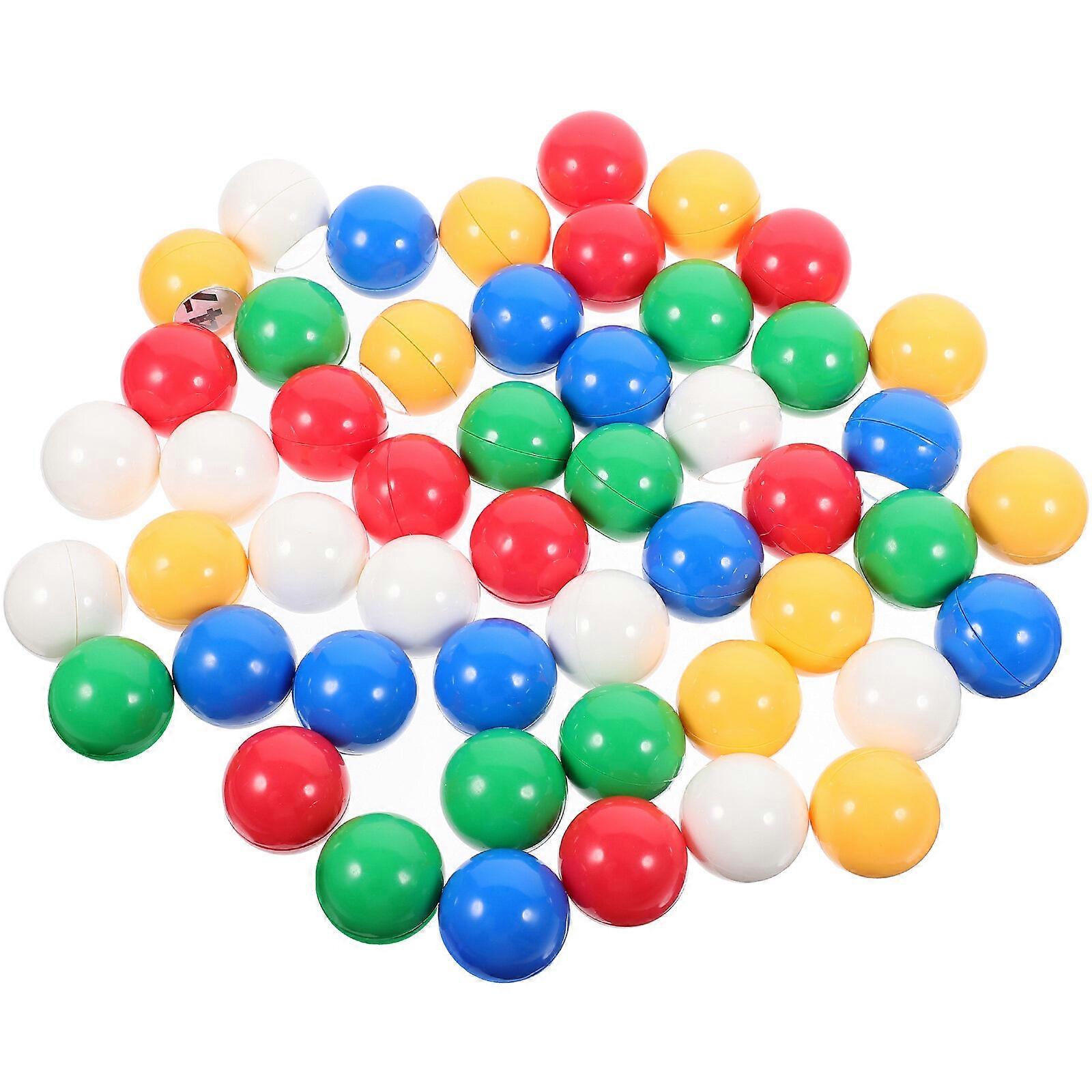 50pcs Window Number Lottery Balls Activity Lottery Balls Colored Lottery Balls