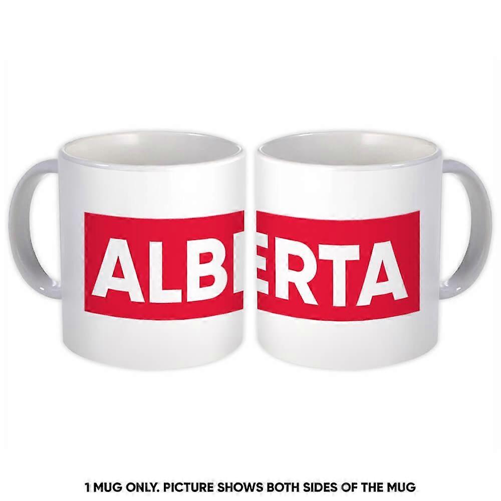 Gift Mug: Alberta Canada Red