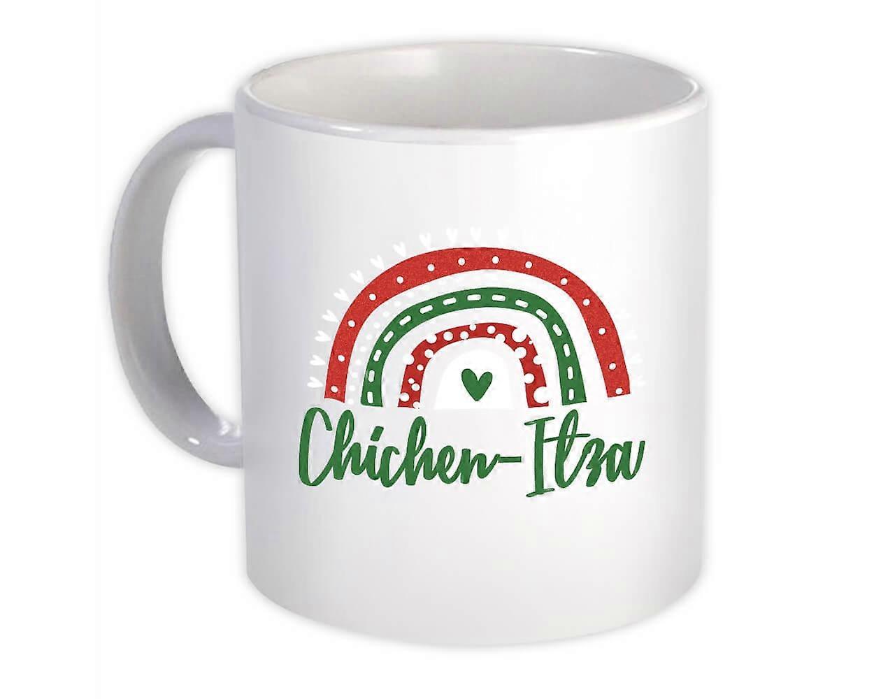 Cană cadou: Chichen-Itza Mexico Rainbow