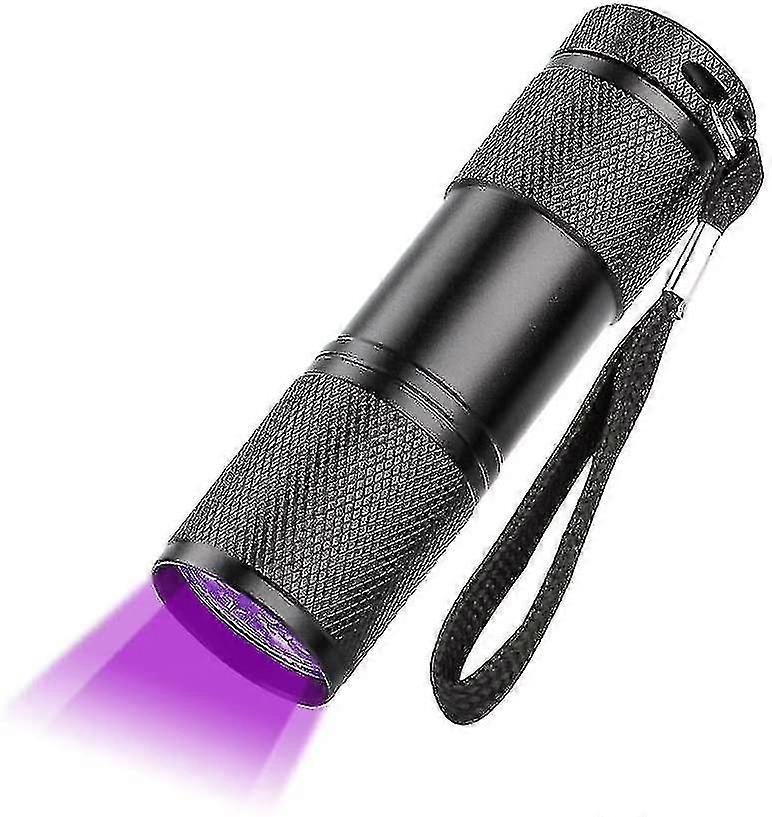 Led Uv Torch Flashlight Work Torch Light Handheld Torches Uv Light Skid-proof1pcs-black