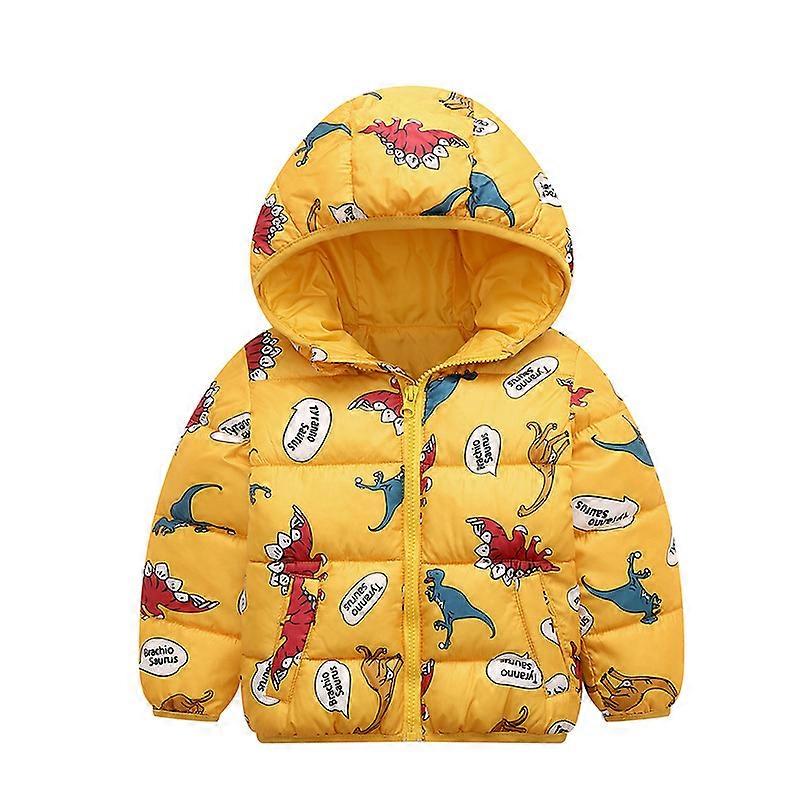 Småbarn Baby Hooded Ytterkläder Jacka Pojkar Flickor Tjock Varm Vinterrock