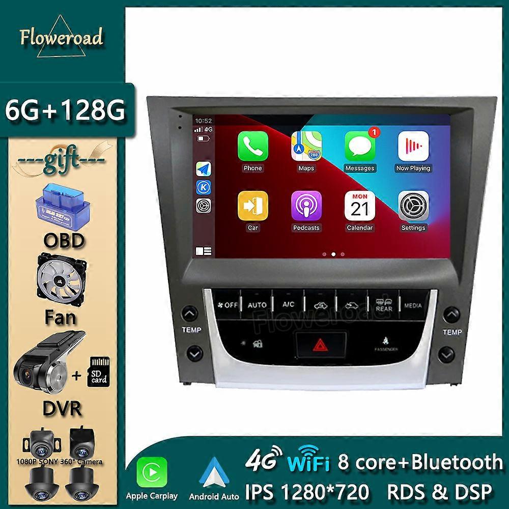 Head Unit Carplay For Lexus GS GS300 GS350 GS400 GS430 GS460 2005 -2011 Car Android Radio Multimedia Player Navigation GPS Video