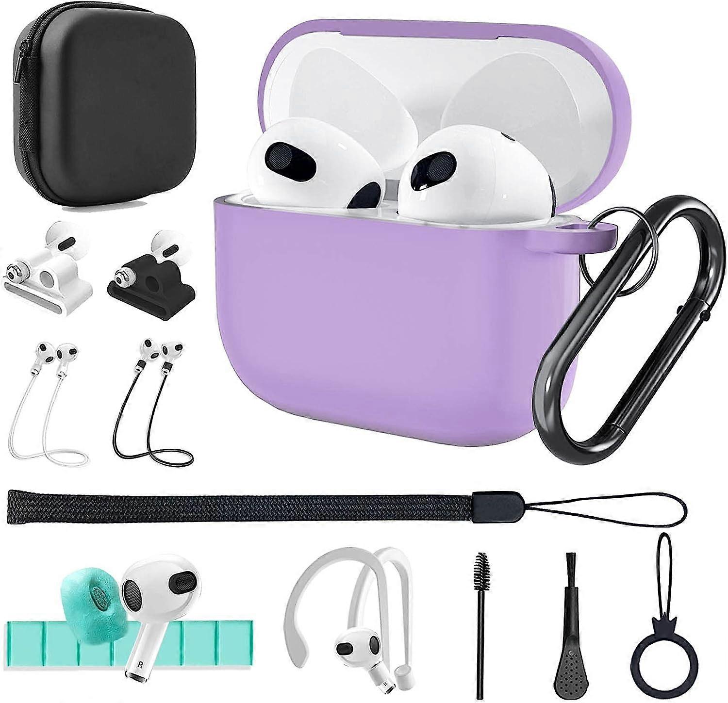 LINCMAN for Airpods 3 Case (2021 Released)13 in 1 Silicone Cover AirPods 3rd Accessories Set kit for