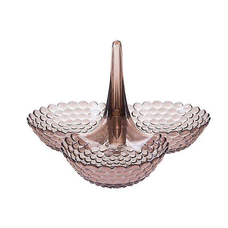 Practical Stable Dessert Plate Multi-use Exquisite Plastic Structure Cake Plate for Home