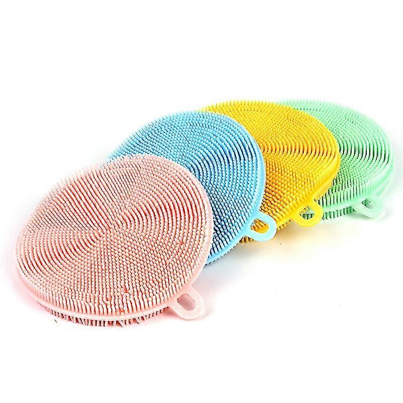 round Magic Non Stick Cleaning Smart Kitchen Gadgets Sponge Multipurpose Sponges Brush (4pcs)