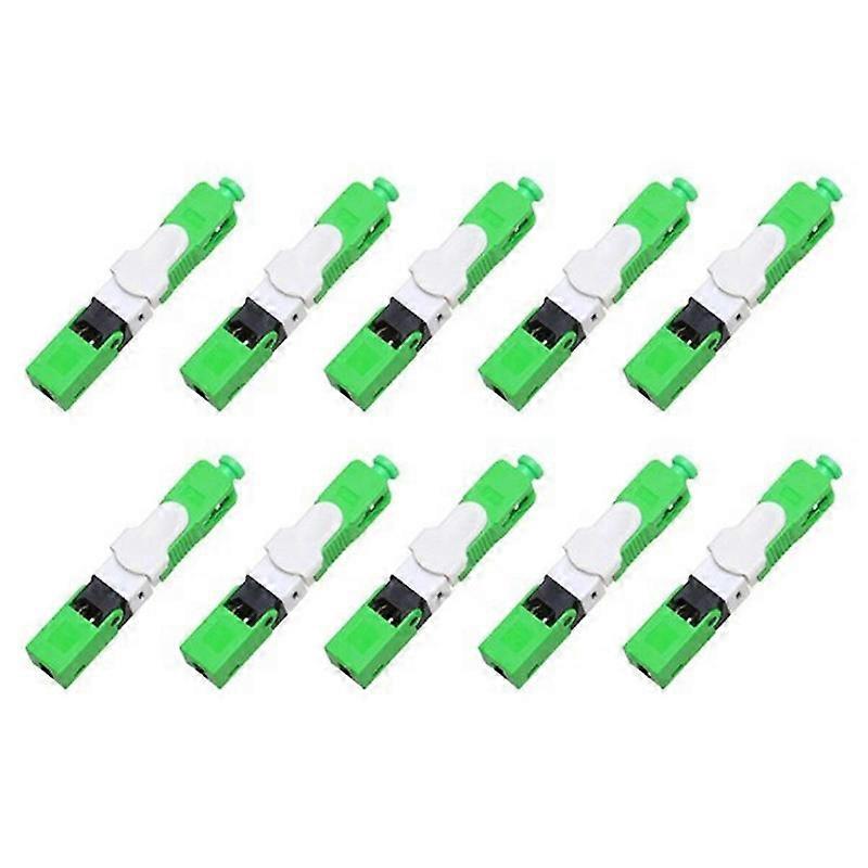 10Pcs FTTH ESC250D SC// Single-Mode Fiber Optic Quick Connector FTTH SM Optic Fast Connector