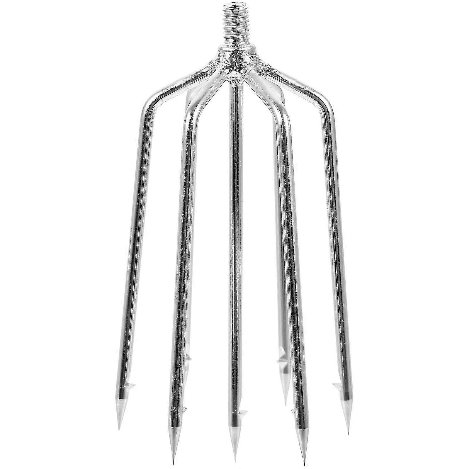 Multi-function Fishgig Prong Head Fish Fork Multi-use Fishing Catch Fork
