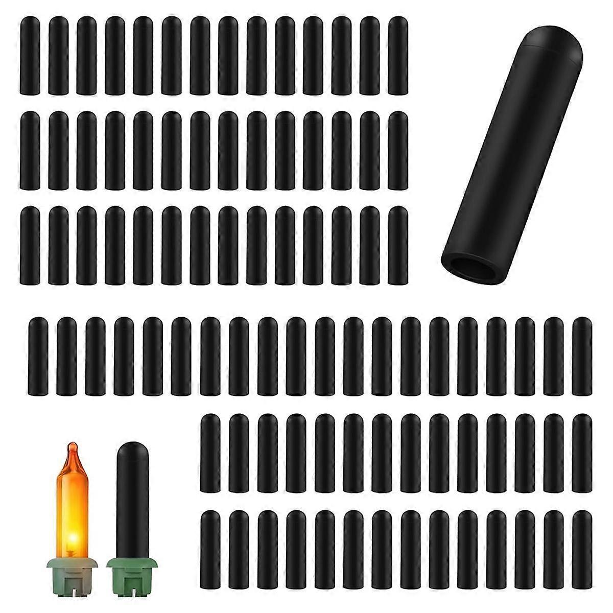 120 Pieces No Glow Covers for String Lights, Silicone Light String Covers for 0.5cm Diameter Christ