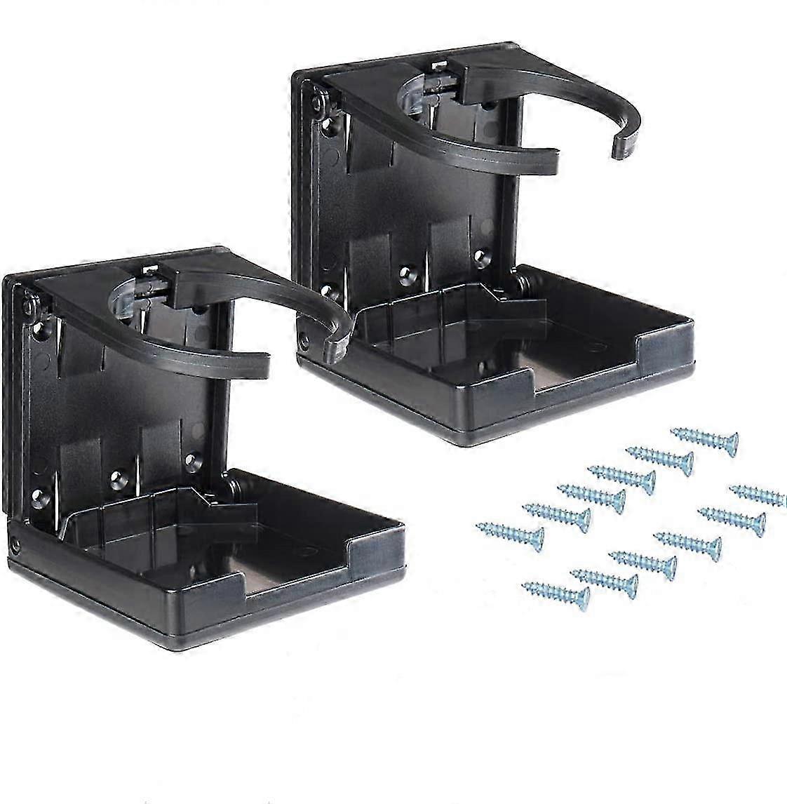 2PCS Adjustable Folding Drink Holder with Screws/Adjustable Cup Holder for Boat/Car