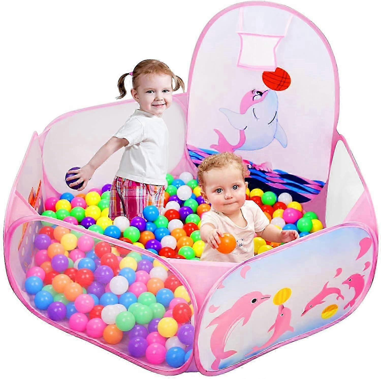 Children's Ball Pool, Pop Up Baby Ball Pool, Outdoor With Mini Basketball Hoop, Ball Pool, Ball Pool, Play Balls, Ball Pool, Ball Pool, Play Pool For
