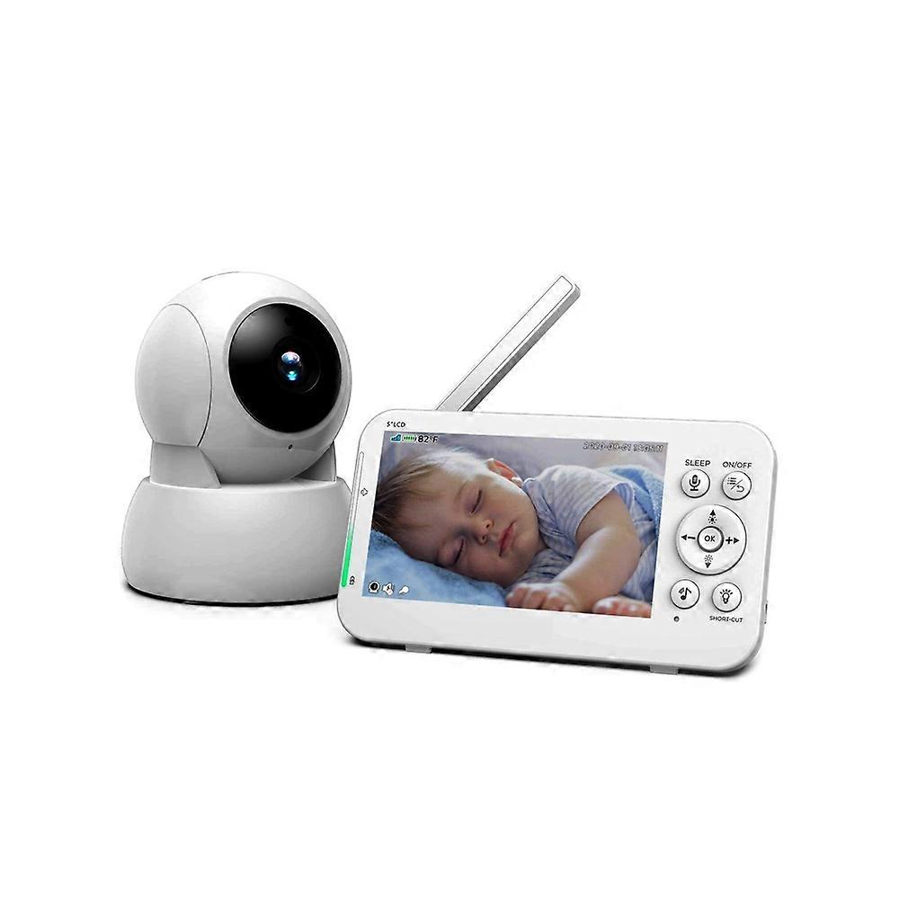 Type C 960 Baby Monitor 5-inch Wireless Digital Monitor Infrared Night Vision Two-way Intercom