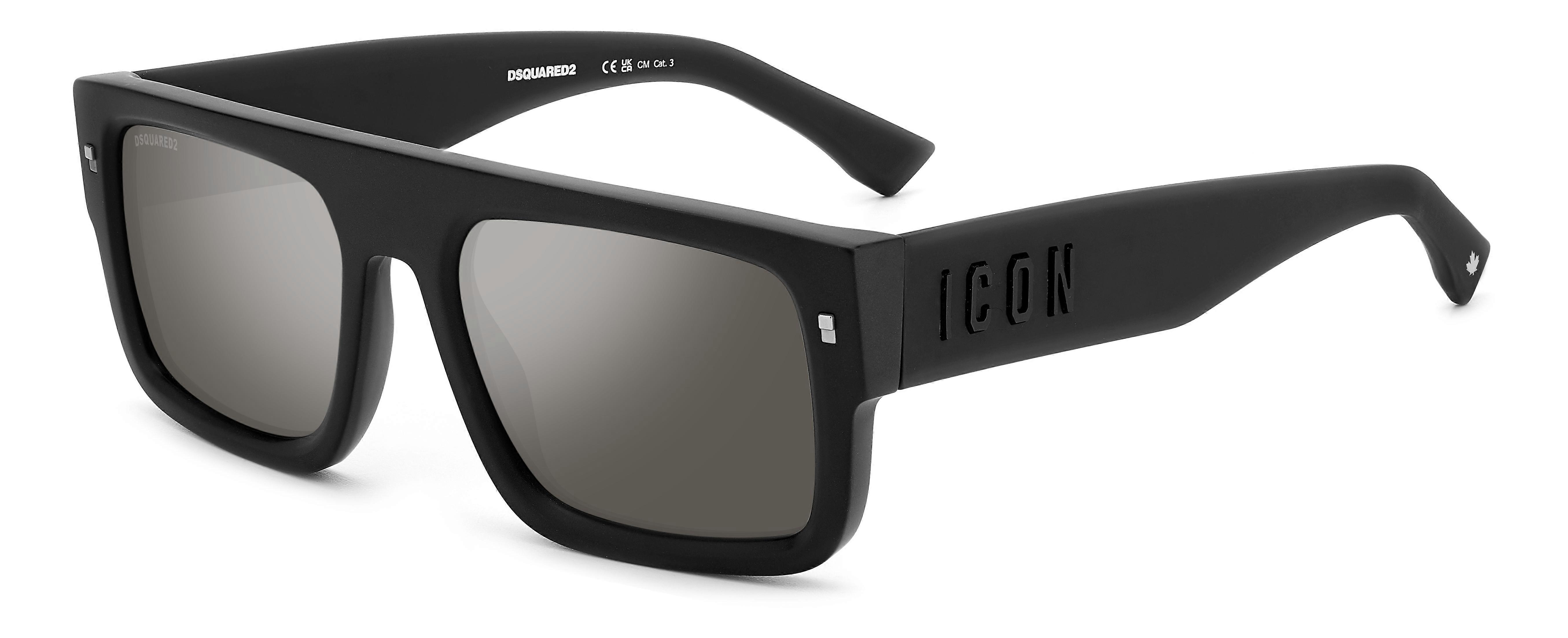 Sunglasses DSQUARED2 ICON 0008/S 003 MATTE BLACK 54/20/145 MAN