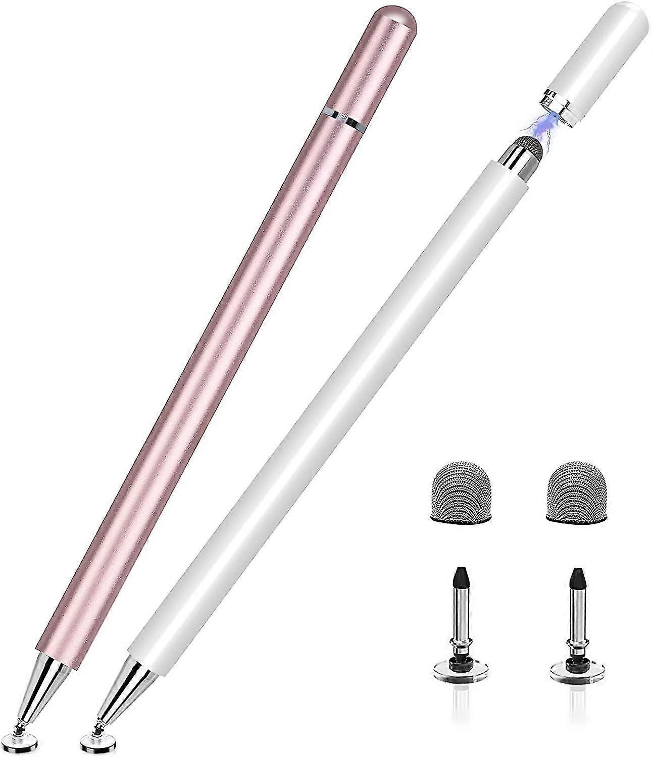 Stylus Pen For Ipad 2 Pa, 2 In 1 Disc Stylus Pens For Touch Screens, Capacitive Stylus With Magnetic Cap, Compatible With Ipad Iphone Pro Android Ch,1