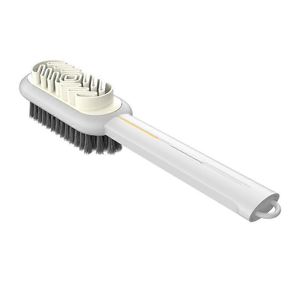 Poignée longue 2 côtés Nettoyant pour bottes Gomme en caoutchouc Ensemble de chaussures Tache Poussière Daim Brosse de nettoyage Chaussures Brosse Daim Nettoyage Entretien des chaussures