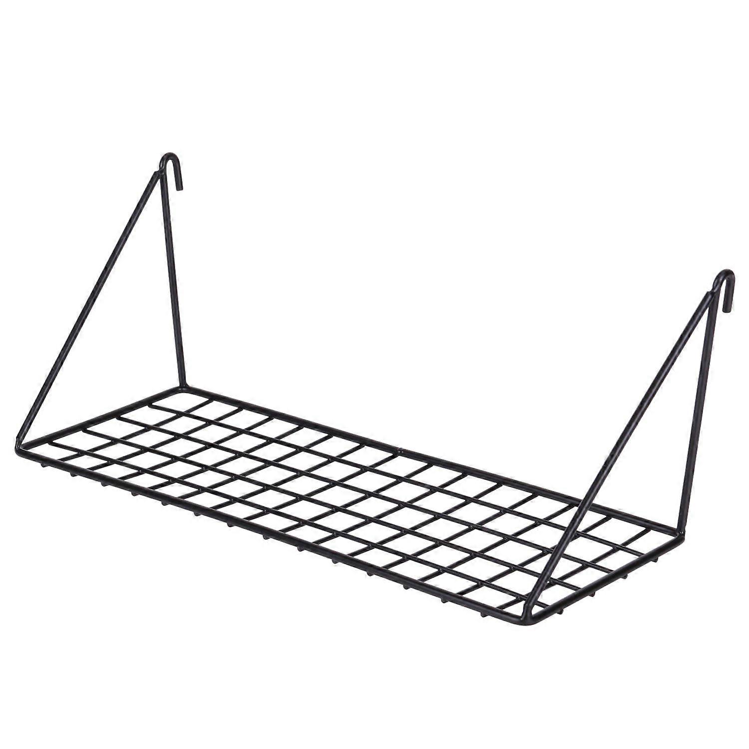 Wire Grid Hanging Shelf 11.8x4.3 Inch Metal Display Rack for Home Decor and Organization