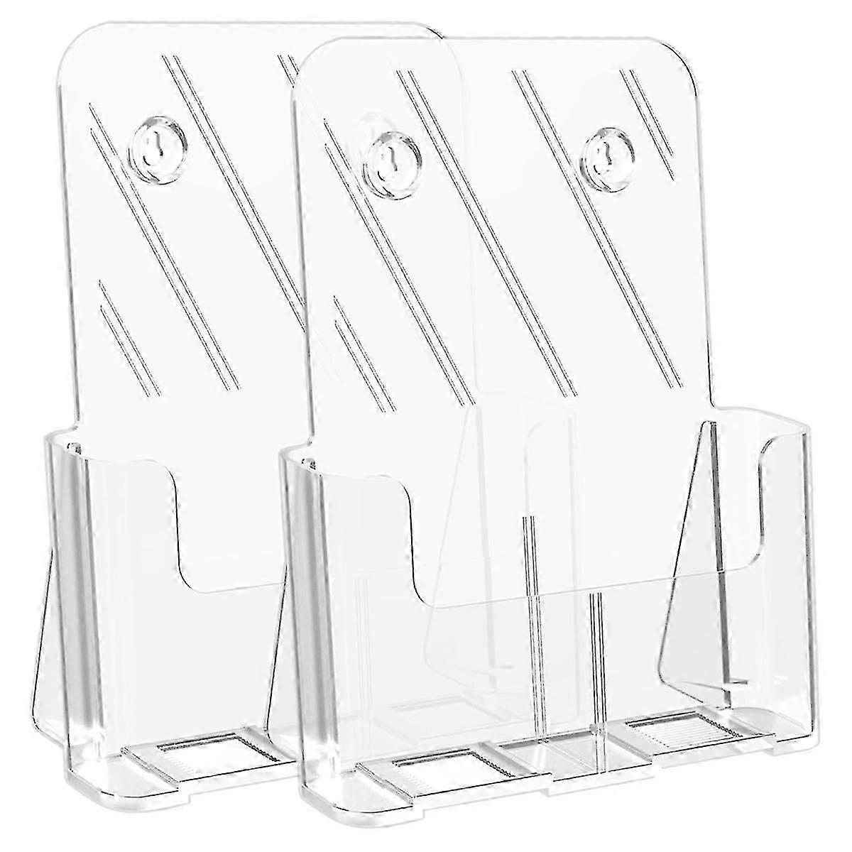 パンフレットホルダー8.5 x 11パンフレットディスプレイスタンドアクリルパンフレットホルダークリアチラシホルダーディスプレイ