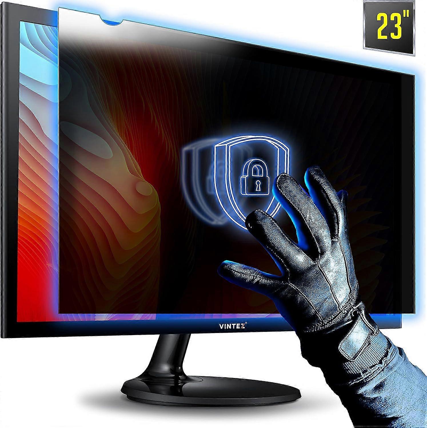 SBSGV 23 Inch Computer Privacy Screen Filter for Widescreen Computer Monitor - Anti-Glare - Anti-Scratch Protector Film for Data Confidentiality - 16: