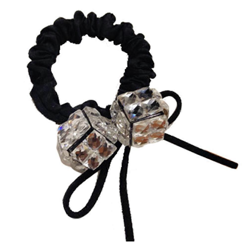 Jemné módní Bowknot ženy Dívka Elastické vlasy Provaz Příslušenství (C)