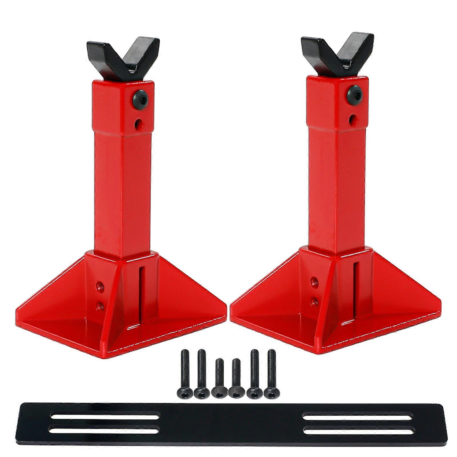 Un set di martinetti di sollevamento Forniture di supporto per la riparazione di rack per camion telecomandati Modifica di sostituzione dei martinetti di sollevamento rosso