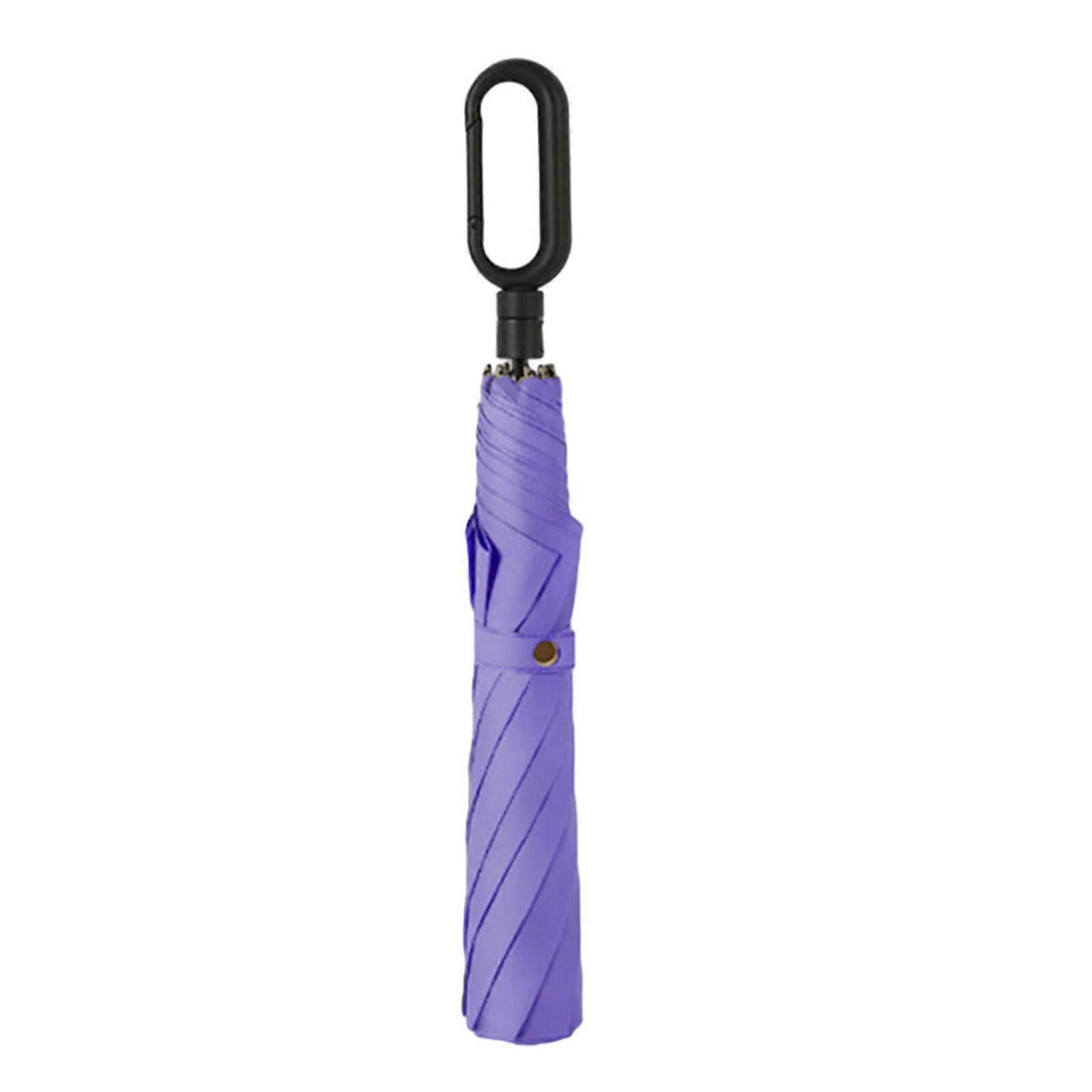 Foldable Rain Umbrellas Weather Shade Rain proof Canopys Foldable Weather Shade Keepings Dry and Comfortable Umbrellas Purple