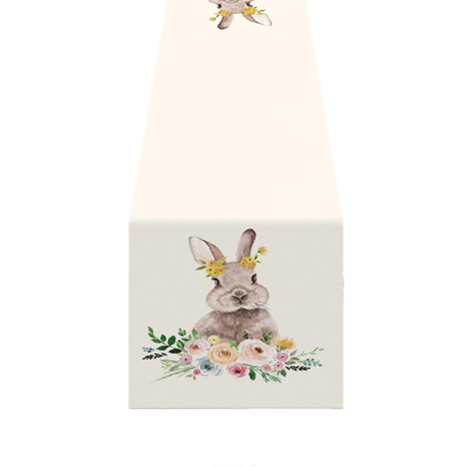 Long Tablecloths Easter Festive Table Runner Table Cover for Kitchen,Dinner Party Rectangle Table Placemat  180CM