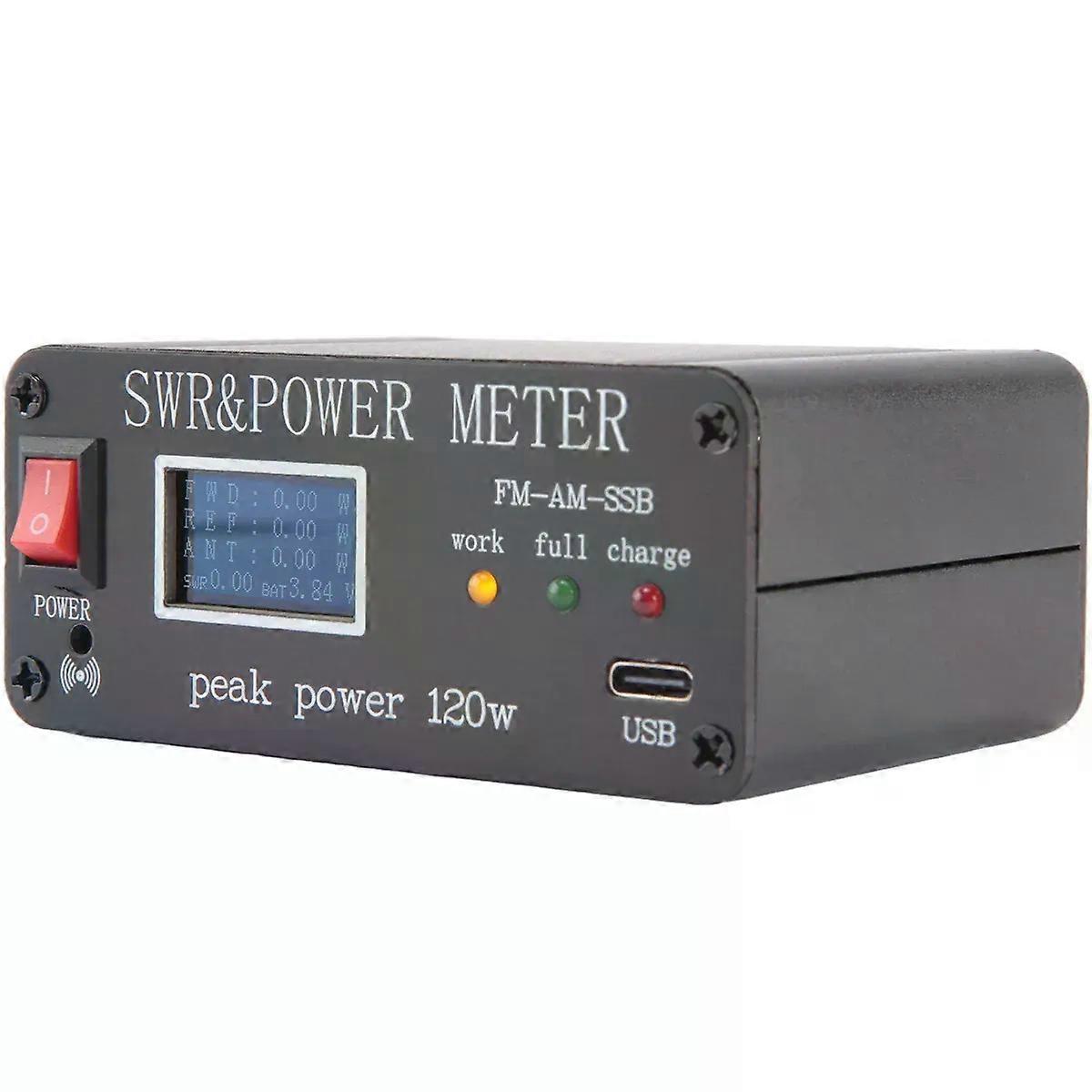 FM AM SSB 18MHz-50MHz SWR Power Watt Meter SWR & Power Meter Peak Power 120W PWR SWR Meter