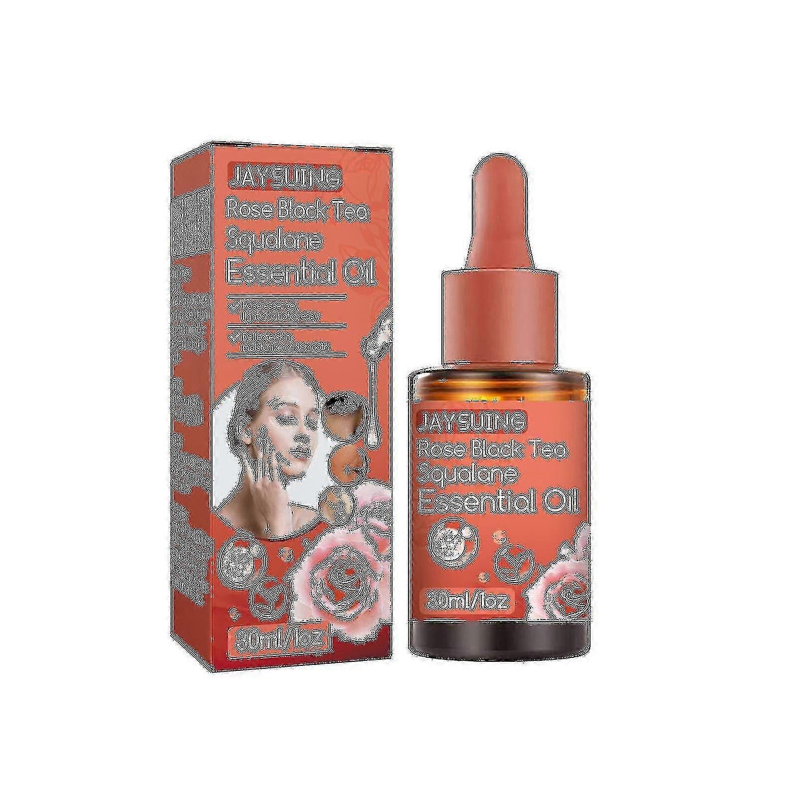 תמצית תה ורדים שחור של Jaysuing Anti-dull לחות יבשה נגד קמטים ממצקת עור ממצקת